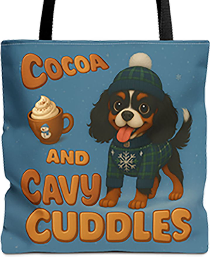 Cocoa and Cavy Cuddles Tote Bag, Tricolor Edition