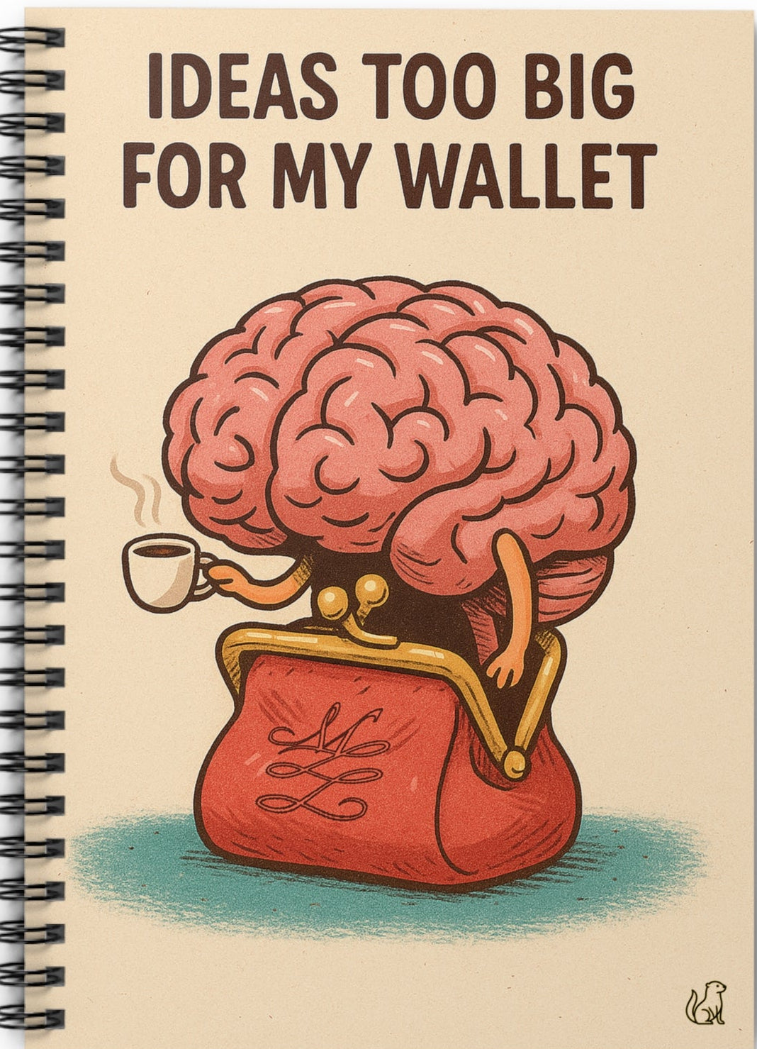 Ideas Too Big for My Wallet Spiral Notebook, Ruled Line