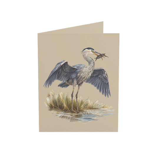 Coastal Heron Greeting Cards, 10ct