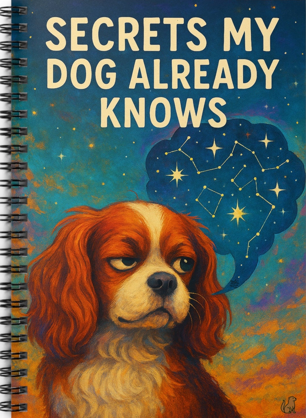 Secrets My Dog Already Knows Spiral Notebook, Ruled Line